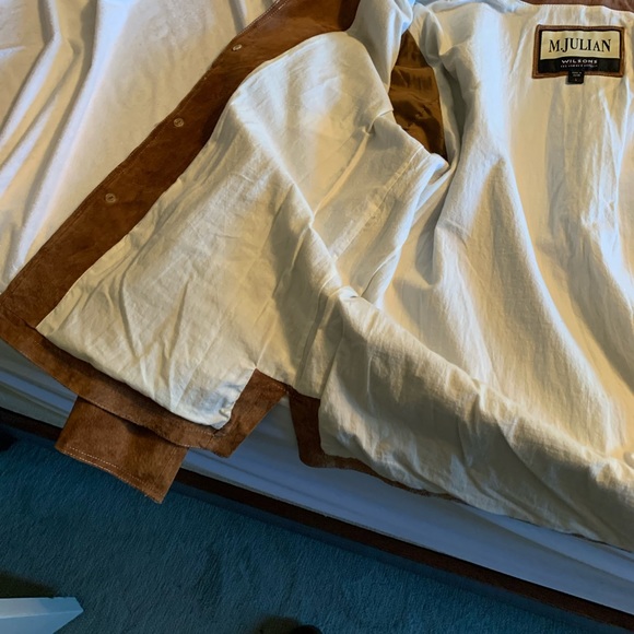 Preowned 1990’s circa, Mens Large, tan/brown leather jacket/coat - Picture 11 of 12